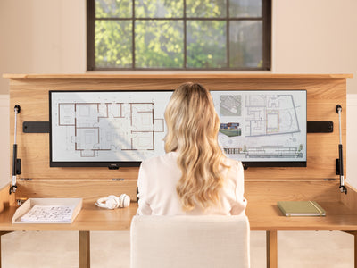 Extendable Dining Table to Desk with Hidden Monitor | TT EU